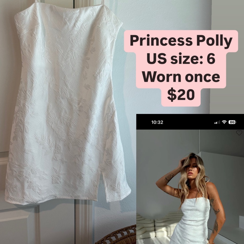 Princess Polly White Mini Dress